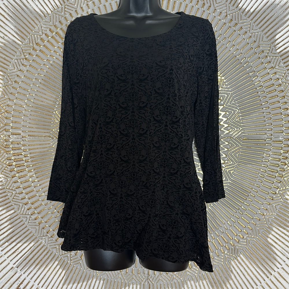 Beautiful babydoll black top